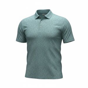 Greg Norman Polo Shirt Mens 2XL XXL Teal Striped Short Sleeve Golf Performance